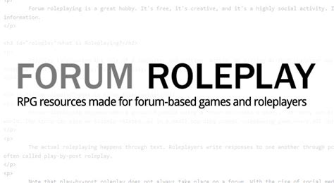 forum advance rp|play by post rpg forum.